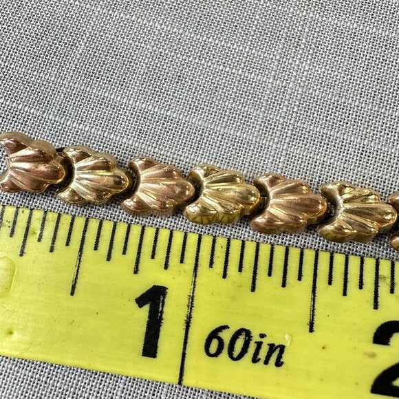 Vintage Town & Country 10K Gold and Rose Gold Bracelet