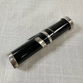 Antique Victorian Onyx Mourning Brooch Pin