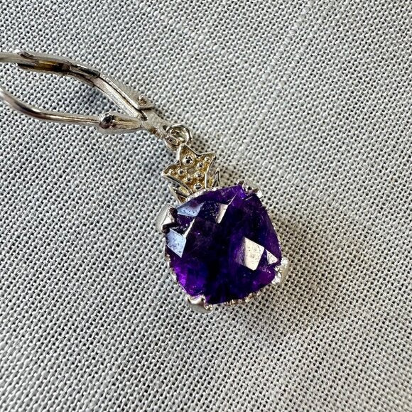 BBJ Deep Amethyst Sterling Silver Earrings