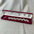 Vintage Camrose & Kross Wavy Rhinestone Bracelet with Extender