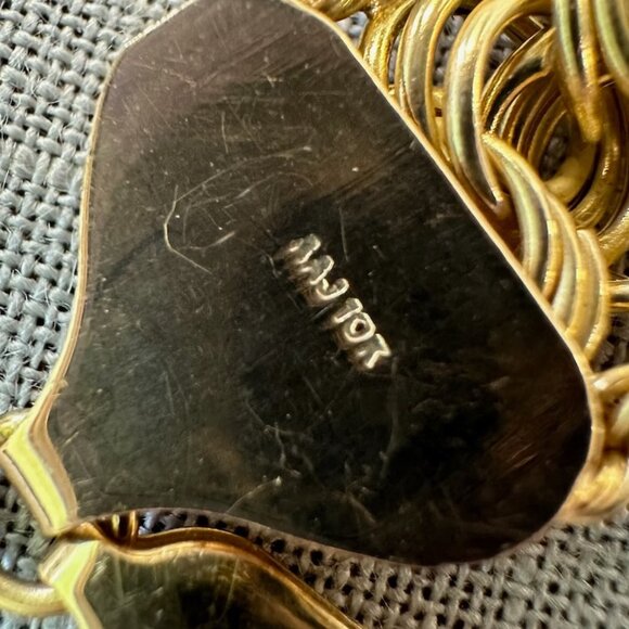 Vintage 10K Gold Twisted Wire Chain Bracelet