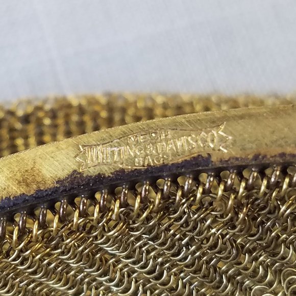 Antique 1920s Whiting and Davis Mesh Wristlet