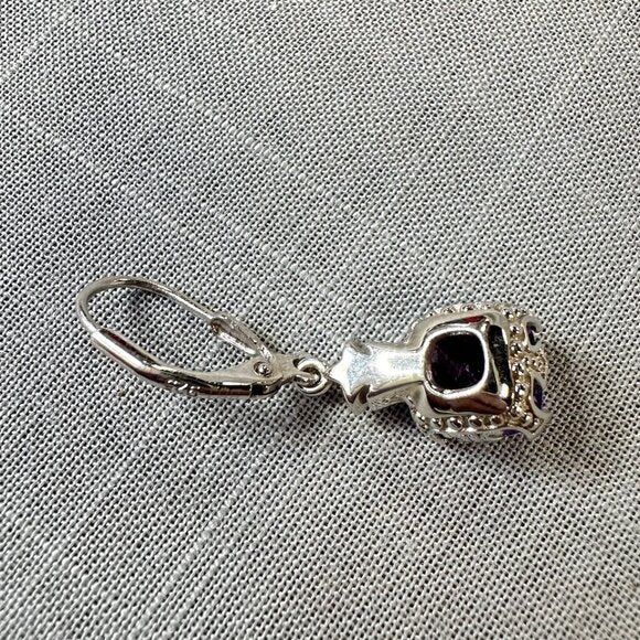 BBJ Deep Amethyst Sterling Silver Earrings