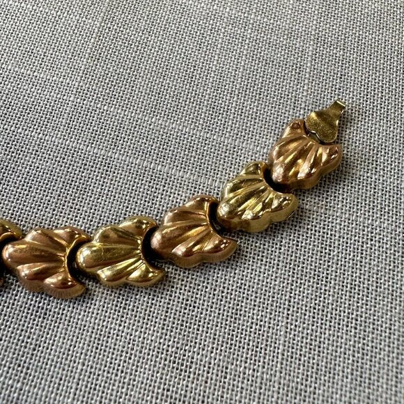 Vintage Town & Country 10K Gold and Rose Gold Bracelet