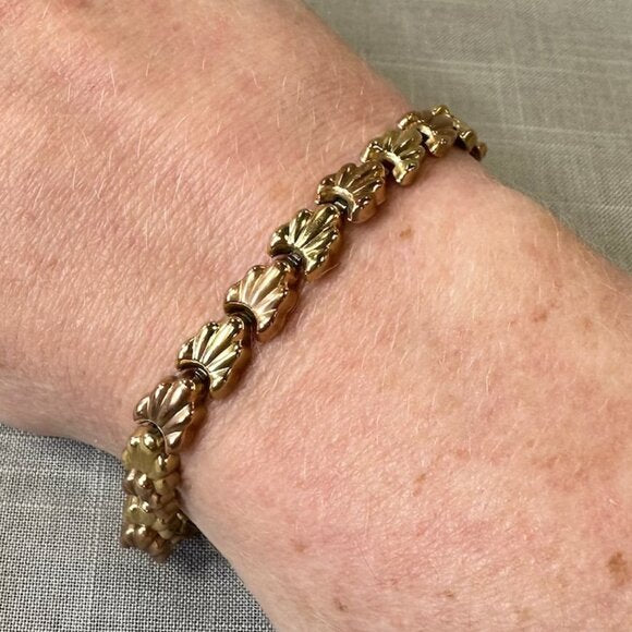 Vintage Town & Country 10K Gold and Rose Gold Bracelet