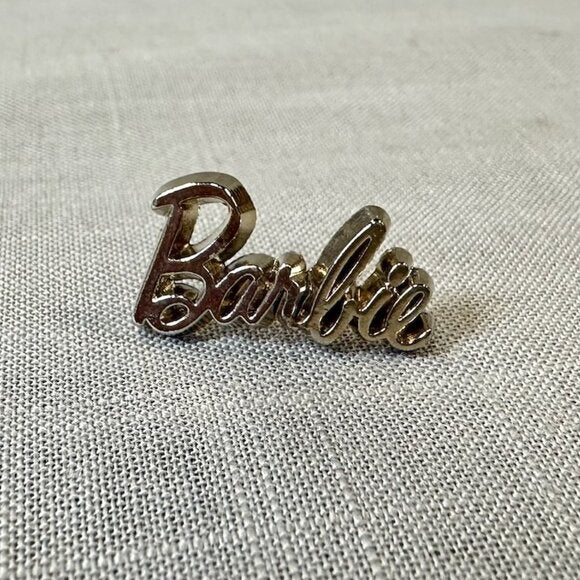 Barbie Silver Tone Clutch Back Pin