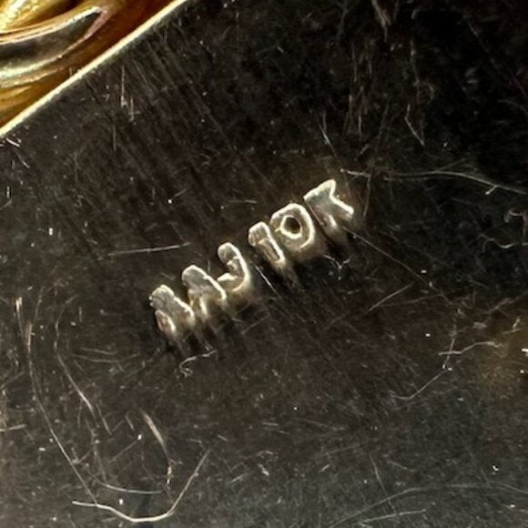 Vintage 10K Gold Twisted Wire Chain Bracelet