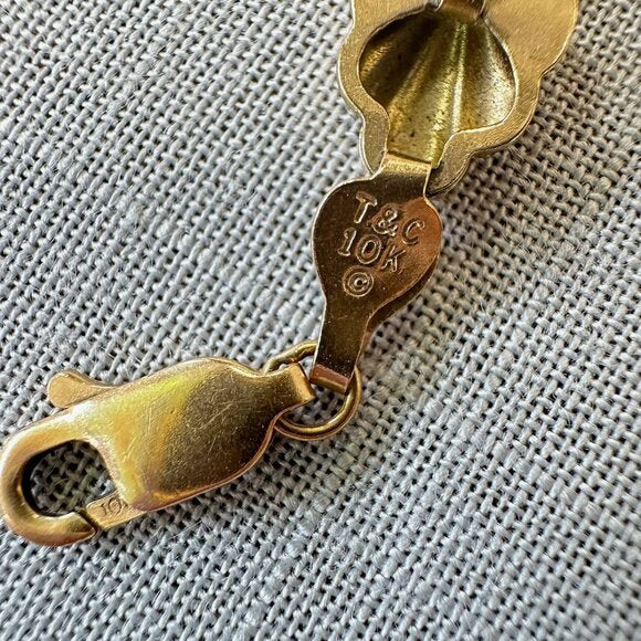Vintage Town & Country 10K Gold and Rose Gold Bracelet
