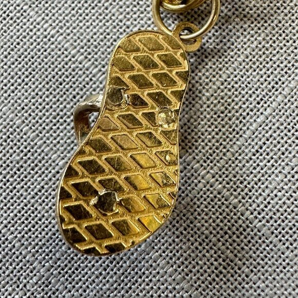 Vintage 14K Gold 5 Charm Bracelet with Working Carousel