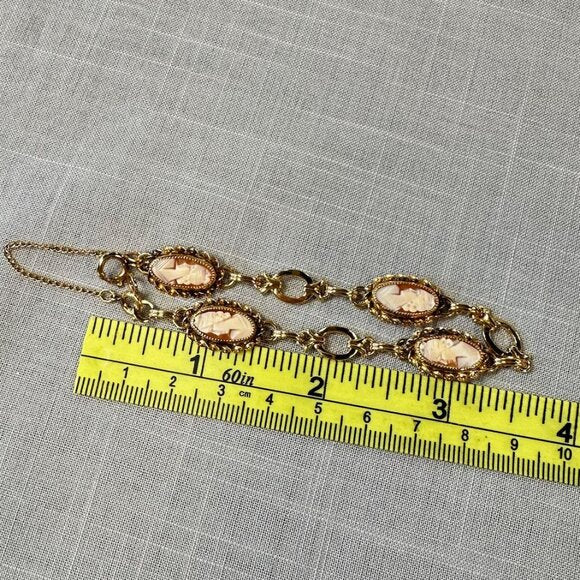 Vintage Jon Cris 12K GF Cameo Bracelet