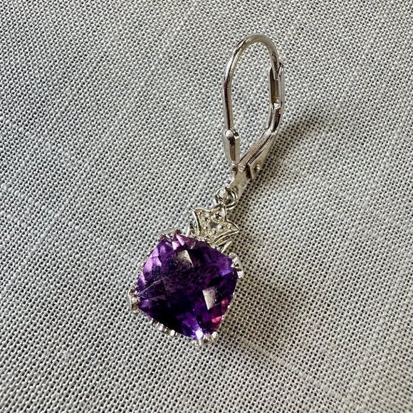 BBJ Deep Amethyst Sterling Silver Earrings