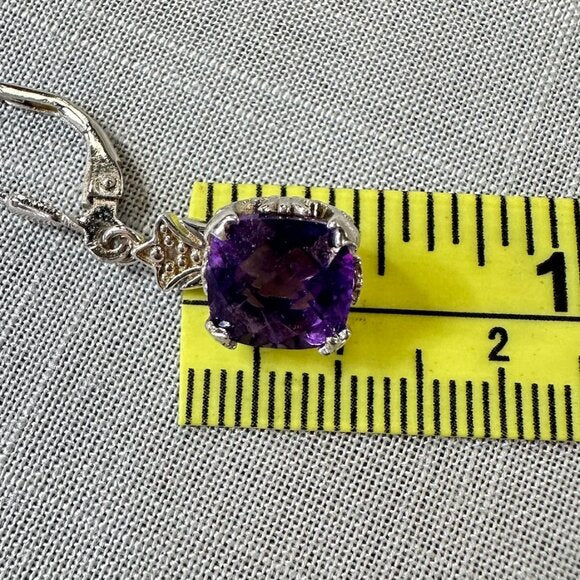 BBJ Deep Amethyst Sterling Silver Earrings