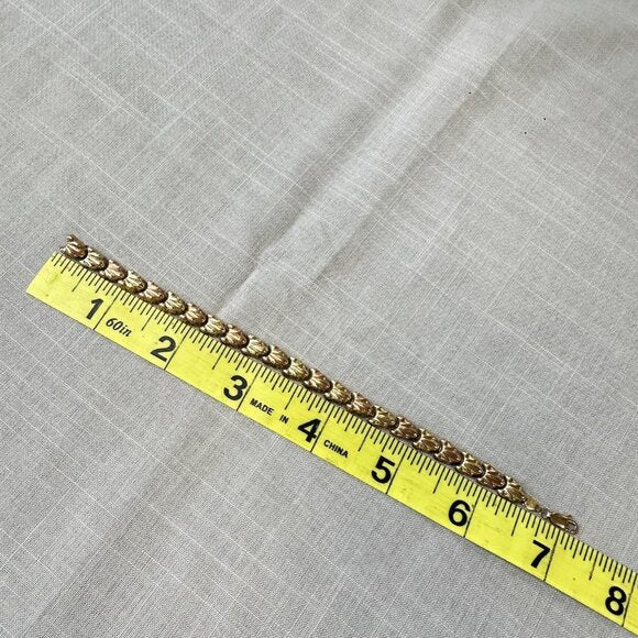 Vintage Town & Country 10K Gold and Rose Gold Bracelet