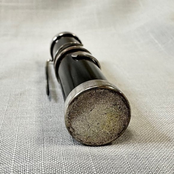 Antique Victorian Onyx Mourning Brooch Pin