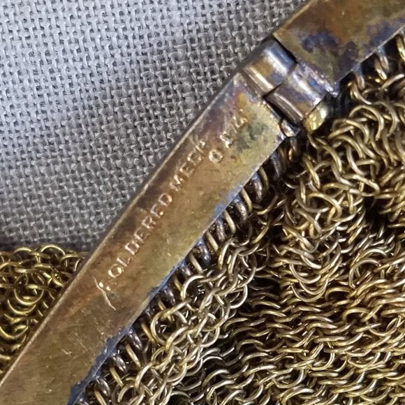 Antique 1920s Whiting and Davis Mesh Wristlet