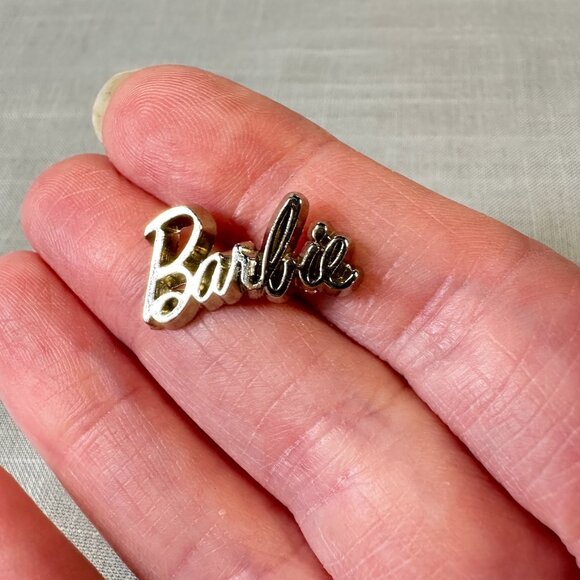 Barbie Silver Tone Clutch Back Pin