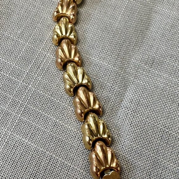 Vintage Town & Country 10K Gold and Rose Gold Bracelet