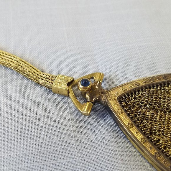 Antique 1920s Whiting and Davis Mesh Wristlet