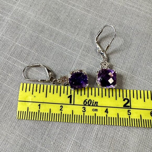 BBJ Deep Amethyst Sterling Silver Earrings
