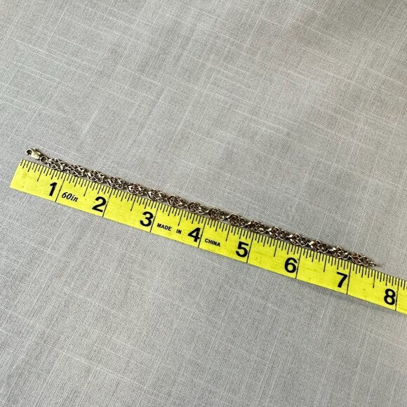 Vintage 10K Gold Filigree Link Bracelet