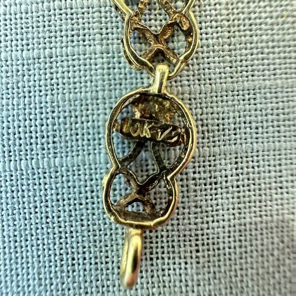 Vintage 10K Gold Filigree Link Bracelet