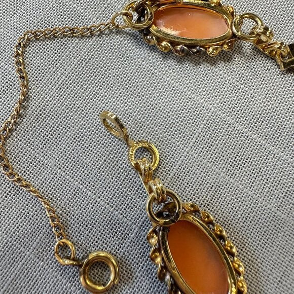 Vintage Jon Cris 12K GF Cameo Bracelet