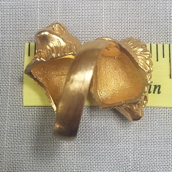 Vintage Napier signed Double Headed Lion Statement Ring