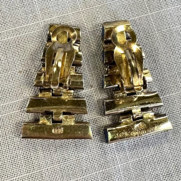 Vintage Smithsonian Institution Lapis Lazuli Sterling Necklace and Earrings