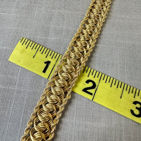 Vintage 10K Gold Twisted Wire Chain Bracelet