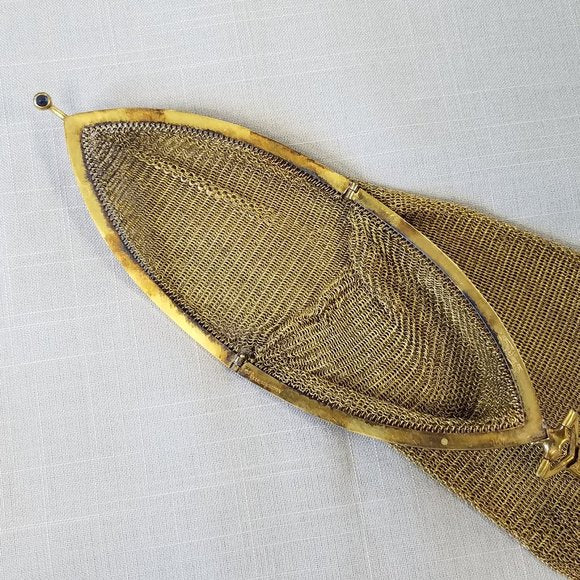Antique 1920s Whiting and Davis Mesh Wristlet